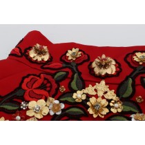 Dolce & Gabbana Verzauberte Mini-Shorts mit sizilianischer Rosenstickerei
