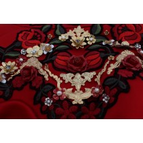 Dolce & Gabbana Verzauberte Mini-Shorts mit sizilianischer Rosenstickerei