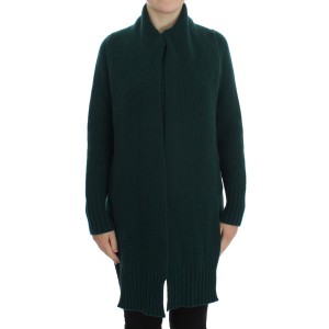 Dolce & Gabbana Eleganter grüner Kaschmir-Kardigan-Pullover