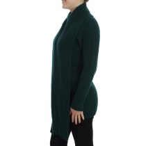 Dolce & Gabbana Eleganter grüner Kaschmir-Kardigan-Pullover