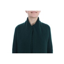 Dolce & Gabbana Eleganter grüner Kaschmir-Kardigan-Pullover