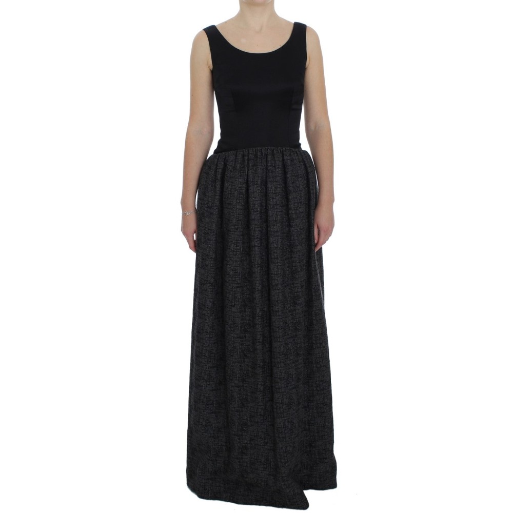 Dolce & Gabbana Elegantes Schwarzes Etuikleid in voller Länge