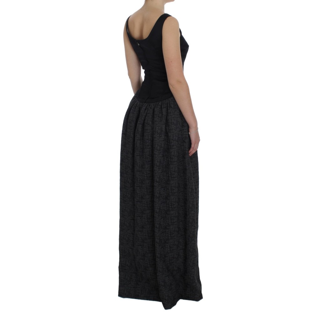 Dolce & Gabbana Elegantes Schwarzes Etuikleid in voller Länge
