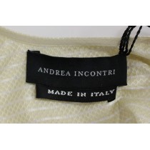 Andrea Incontri Elegantes Beigefarbenes ärmelloses Etuikleid