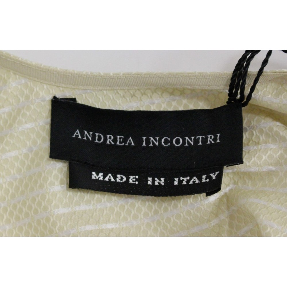 Andrea Incontri Elegantes Beigefarbenes ärmelloses Etuikleid