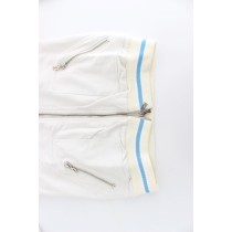 John Galliano Elegante weiße Strickjacke mit Reißverschluss