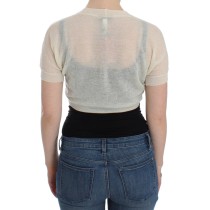 Ermanno Scervino Eleganter Off-White Pullover aus einer Alpaka-Wollmischung