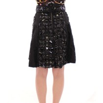 Dolce & Gabbana Schwarzer kristallverzierter Masterpiece-Rock