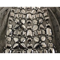 Dolce & Gabbana Schwarzer kristallverzierter Masterpiece-Rock