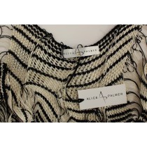 Alice Palmer Schwarz-weißes Strickkleid von Artisan