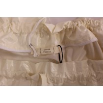 Licia Florio Eleganter weißer Rock mit gebundener Taille