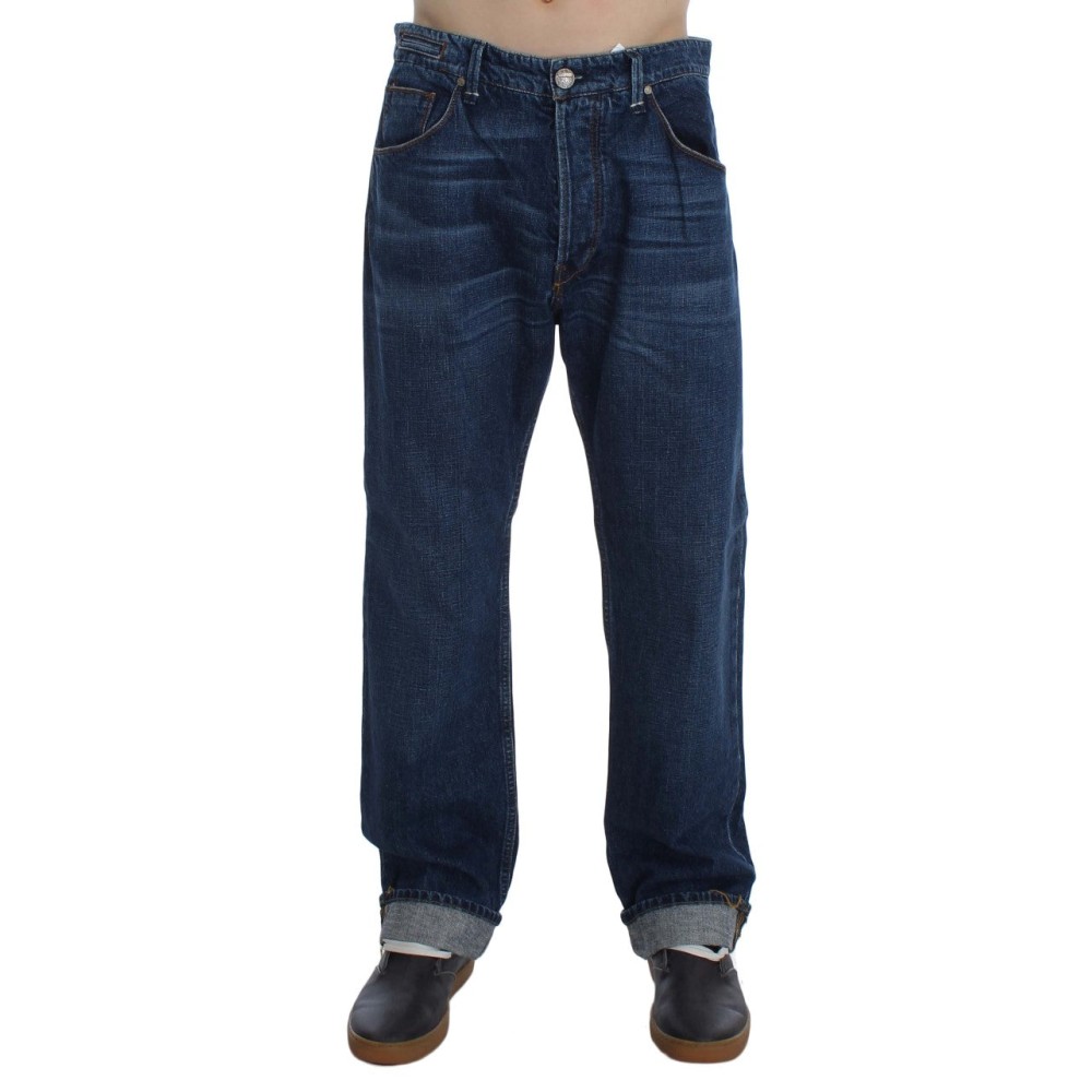 Acht Schicke Baggy Loose Fit Blaue Jeans für Männer