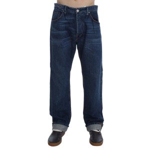 Acht Schicke Baggy Loose Fit Blaue Jeans für Männer