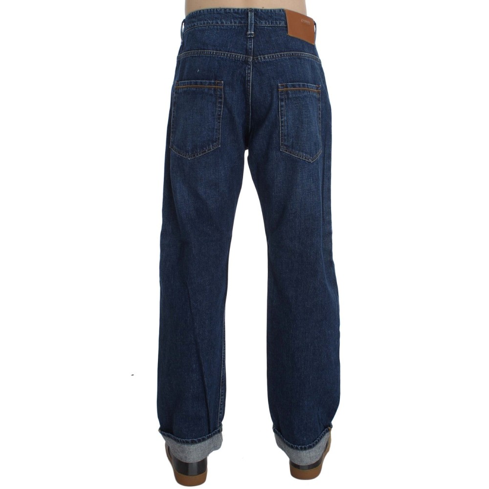 Acht Schicke Baggy Loose Fit Blaue Jeans für Männer