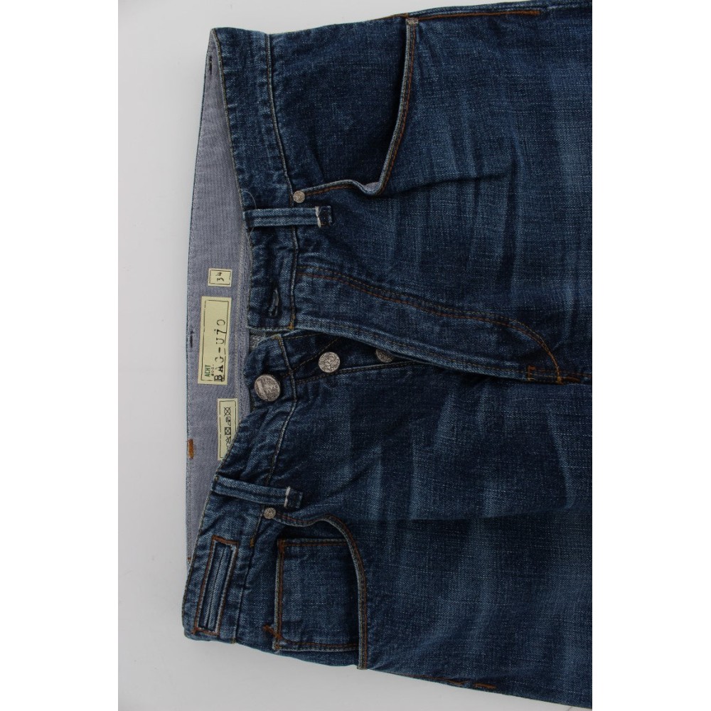 Acht Schicke Baggy Loose Fit Blaue Jeans für Männer
