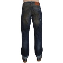 Acht Elegante Straight Fit Denim-Jeans für Männer