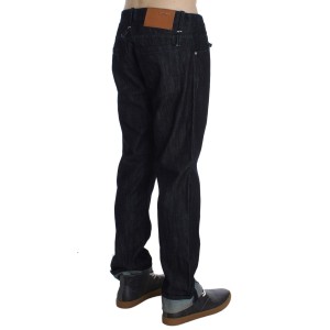 Acht Elegante Straight Fit Blaue Herrenjeans