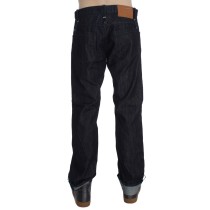 Acht Elegante Straight Fit Blaue Herrenjeans