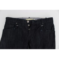 Acht Elegante Straight Fit Blaue Herrenjeans