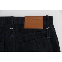 Acht Elegante Straight Fit Blaue Herrenjeans