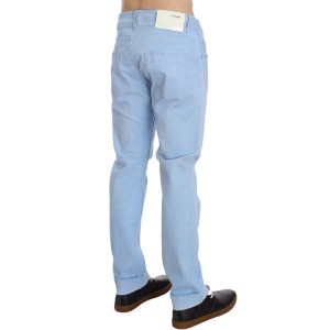 Acht Elegante Herrenjeans mit niedriger Taille und normaler Passform