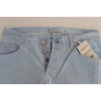 Acht Elegante Herrenjeans mit niedriger Taille und normaler Passform