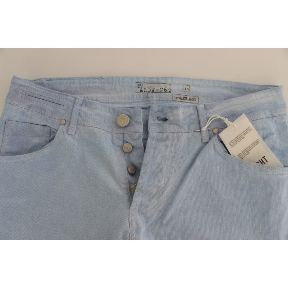 Acht Elegante Herrenjeans mit niedriger Taille und normaler Passform