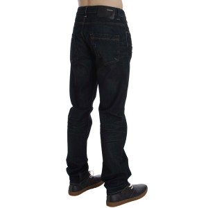 Acht Elegante Straight Fit Jeans in Dunkelblau