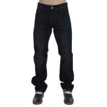 Acht Elegante Straight Fit Jeans in Dunkelblau