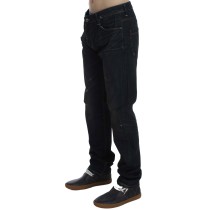 Acht Elegante Straight Fit Jeans in Dunkelblau