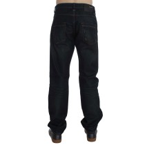 Acht Elegante Straight Fit Jeans in Dunkelblau
