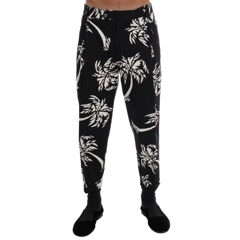 Dolce & Gabbana Elegante Knöchelhose mit Baummuster