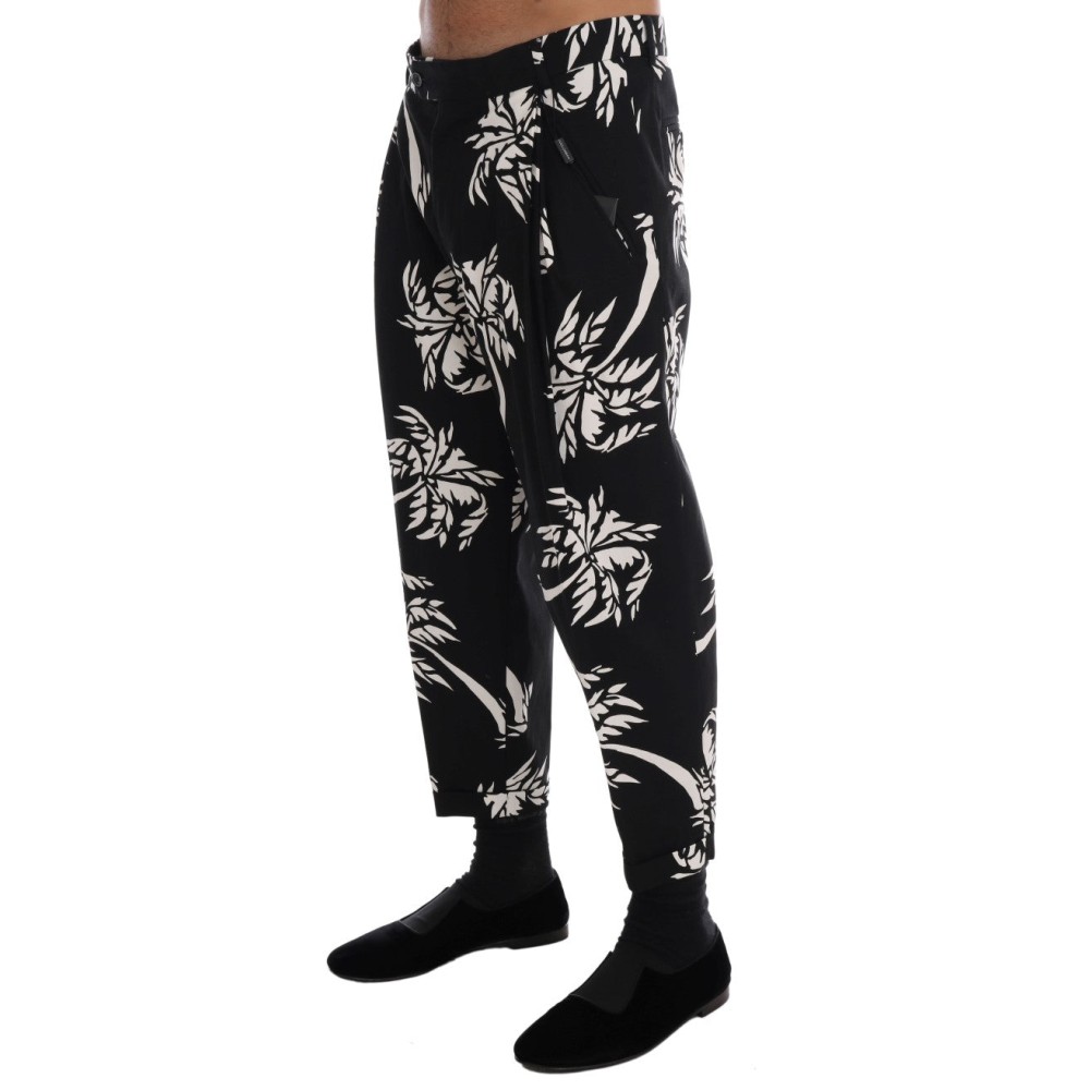 Dolce & Gabbana Elegante Knöchelhose mit Baummuster