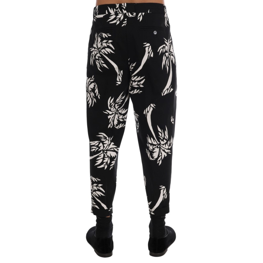 Dolce & Gabbana Elegante Knöchelhose mit Baummuster