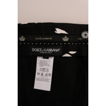 Dolce & Gabbana Elegante Knöchelhose mit Baummuster