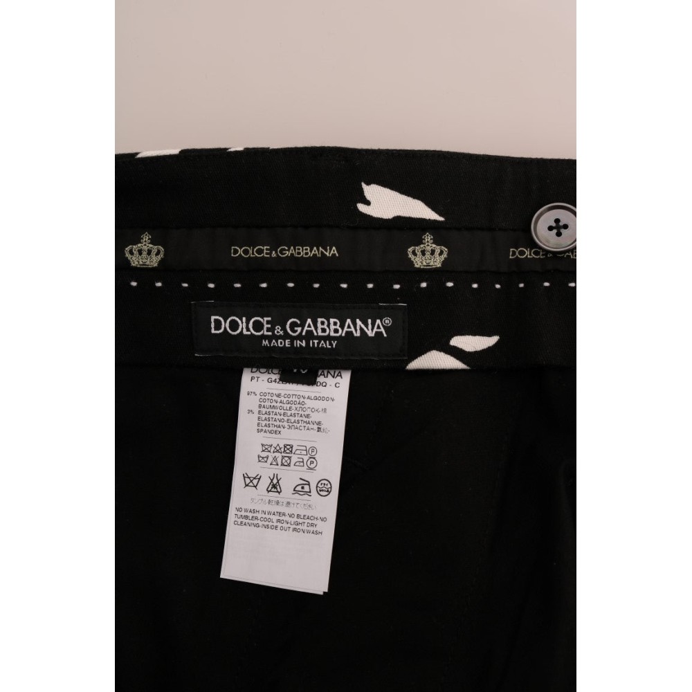 Dolce & Gabbana Elegante Knöchelhose mit Baummuster