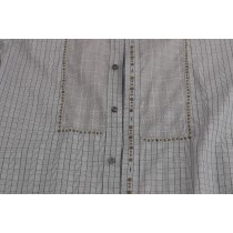 Dolce & Gabbana Elegantes graues kariertes Slim Fit Freizeithemd