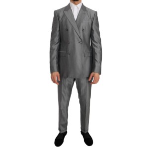 Dolce & Gabbana Eleganter schwarzer zweireihiger Anzug