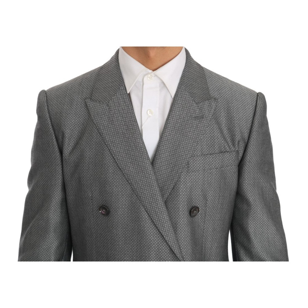Dolce & Gabbana Eleganter schwarzer zweireihiger Anzug