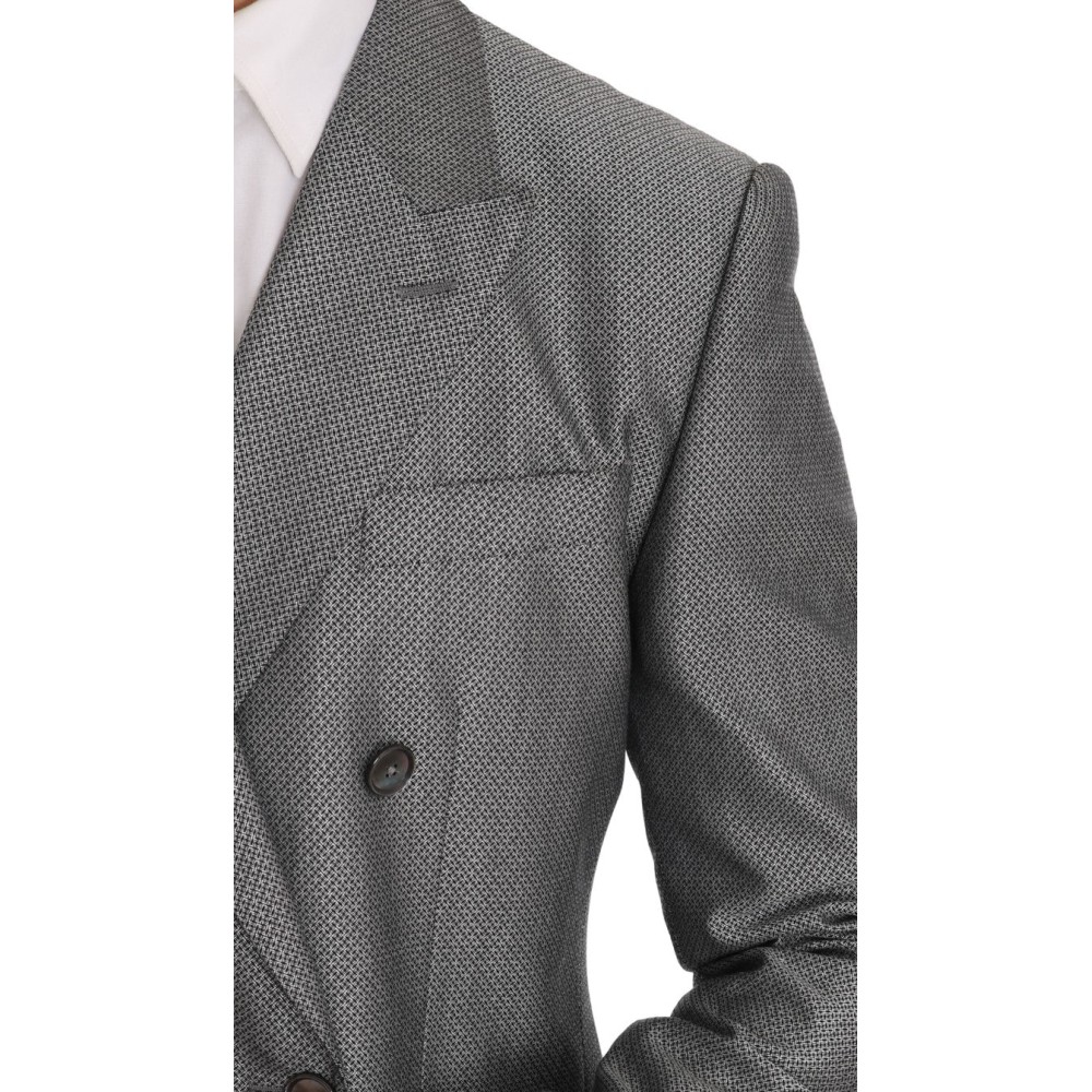 Dolce & Gabbana Eleganter schwarzer zweireihiger Anzug