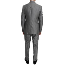 Dolce & Gabbana Eleganter schwarzer zweireihiger Anzug