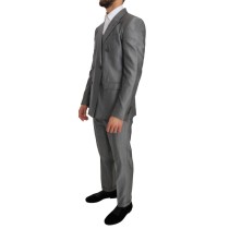 Dolce & Gabbana Eleganter schwarzer zweireihiger Anzug
