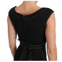 Dolce & Gabbana Elegantes Schwarzes Etuikleid aus Wolle