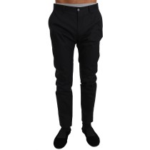 Dolce & Gabbana Elegante schwarze formelle Hose aus Wollgemisch