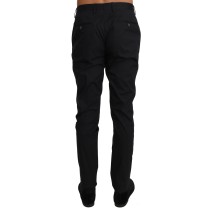 Dolce & Gabbana Elegante schwarze formelle Hose aus Wollgemisch