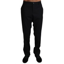 Dolce & Gabbana Elegante schwarze formelle Hose aus Wollmischung