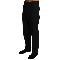 Dolce & Gabbana Elegante schwarze formelle Hose aus Wollmischung