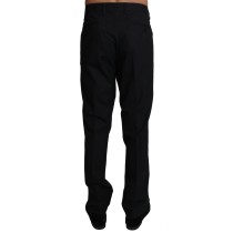 Dolce & Gabbana Elegante schwarze formelle Hose aus Wollmischung