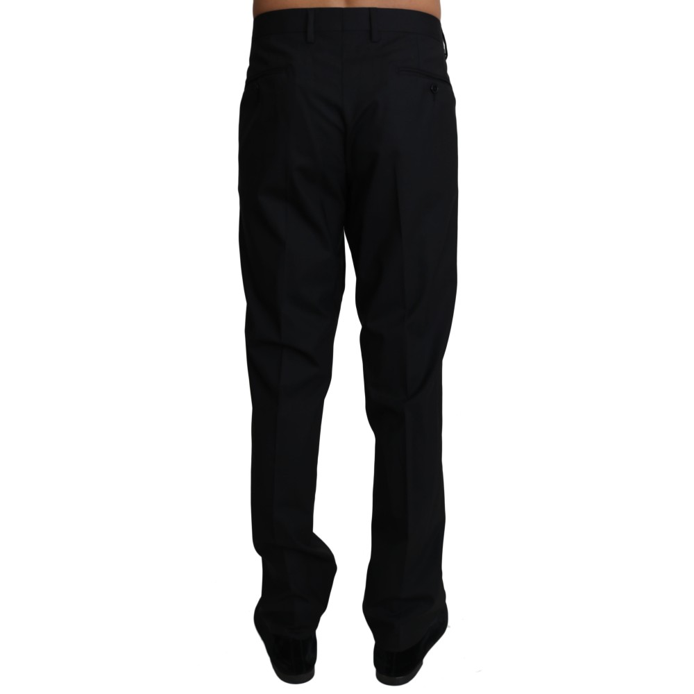 Dolce & Gabbana Elegante schwarze formelle Hose aus Wollmischung