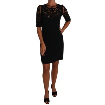 Dolce & Gabbana Elegantes Schwarzes Kleid mit Cut-Out-Detail